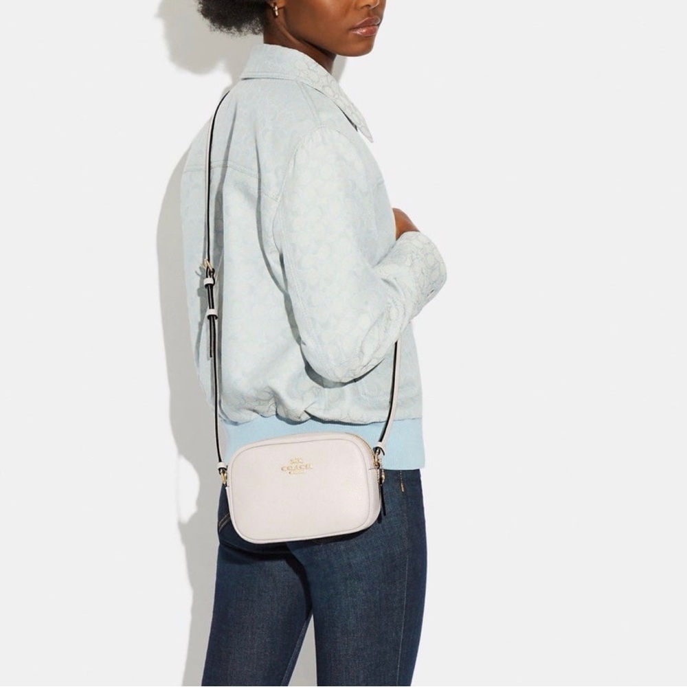 Coach Mini Jamie Camera Bag in Chalk and Gold. - Picture 13 of 13